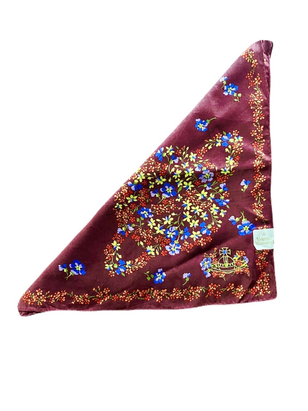 Vivienne Westwood Orb Burgundy Scarf